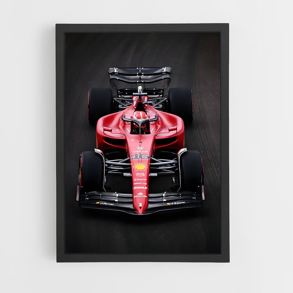 Poster Ferrari F1-75 Race Ready – affiche Voitures de Formule 1 (vue 2)